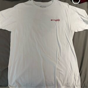 Columbia pfg White Short Sleeve Men's Tee